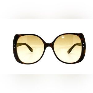 Gucci GG042S 002 Oversized Tortoiseshell Sunglasses 56-17-145 Made in Italy